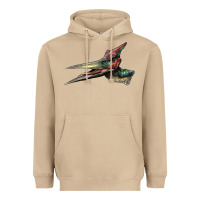 Mushroom Pteranodon Face Heavyweight Hoodie - LillyAllenDesigns