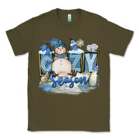 Army Green Cozy Season Classic Tee - FaDigitalArtStudio