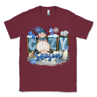 Burgundy Cozy Season Classic Tee - FaDigitalArtStudio