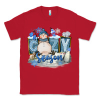 Red Cozy Season Classic Tee - FaDigitalArtStudio