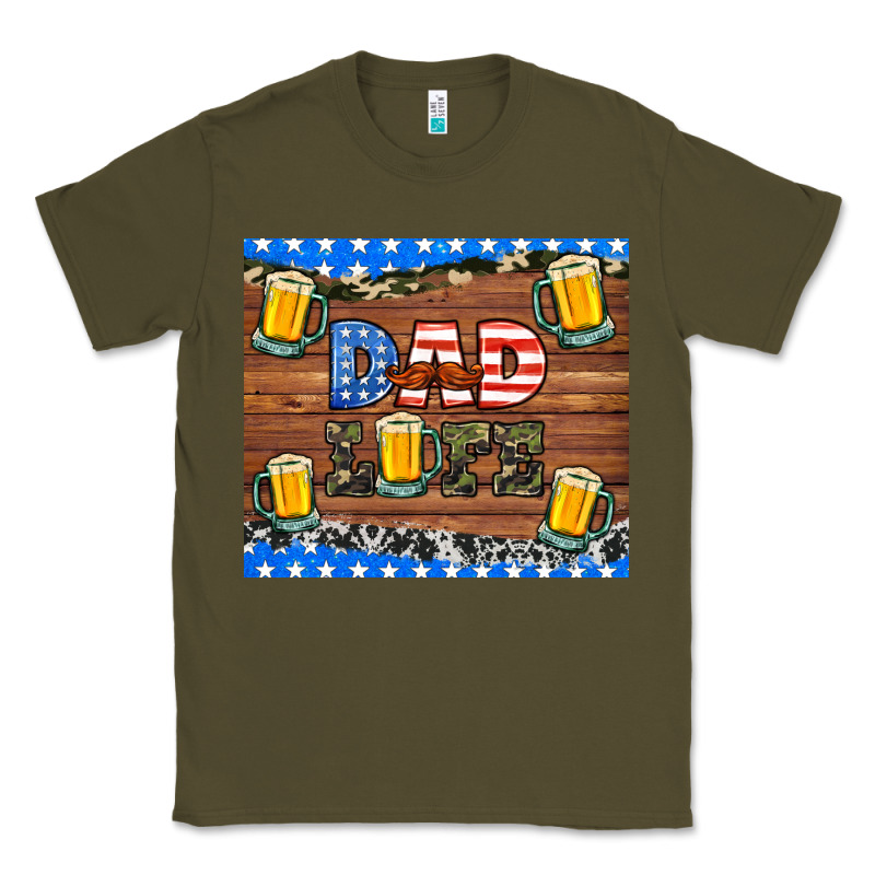Dad Life With Beers Classic Tee by HRA Design Shop | Teevron