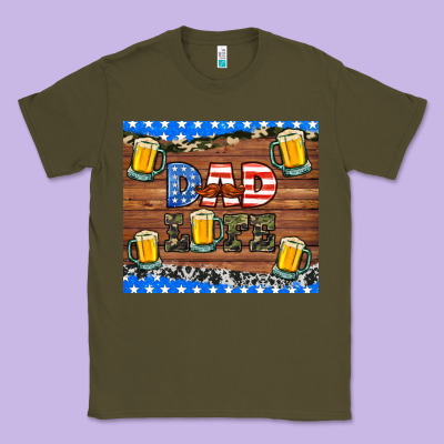 Dad Life With Beers Classic Tee Designed By Hra Design Shop