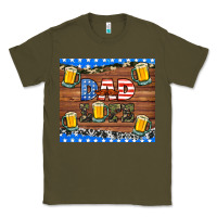 Army Green dad life with beers Classic Tee - HRA Design Shop