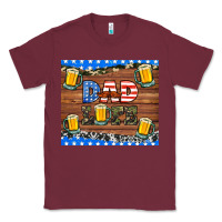 Burgundy dad life with beers Classic Tee - HRA Design Shop