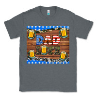 Charcoal Heather dad life with beers Classic Tee - HRA Design Shop