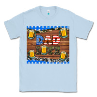 Dusty Blue dad life with beers Classic Tee - HRA Design Shop