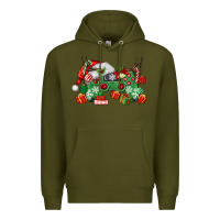 Army Green Christmas Game Controller Premium Hoodie - MaliasSmallBusiness