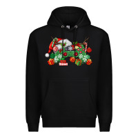 Black Christmas Game Controller Premium Hoodie - MaliasSmallBusiness