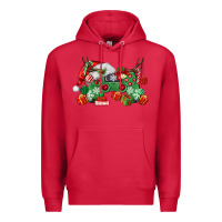 Cardinal Christmas Game Controller Premium Hoodie - MaliasSmallBusiness