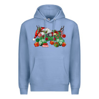 Colony Blue Christmas Game Controller Premium Hoodie - MaliasSmallBusiness
