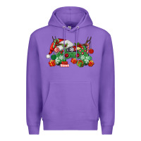 Purple Christmas Game Controller Premium Hoodie - MaliasSmallBusiness