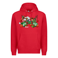 Red Christmas Game Controller Premium Hoodie - MaliasSmallBusiness