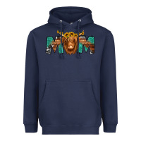 Navy highland cow mom Heavyweight Hoodie - Jasminsmagicworld