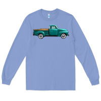 Colony Blue western truck right side view Long Sleeve Tee - FaDigitalArtStudio