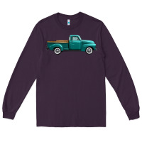 Plum western truck right side view Long Sleeve Tee - FaDigitalArtStudio