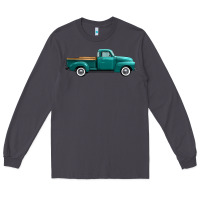 Smoke western truck right side view Long Sleeve Tee - FaDigitalArtStudio