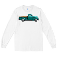 White western truck right side view Long Sleeve Tee - FaDigitalArtStudio