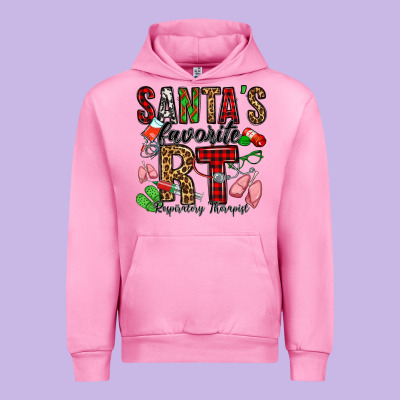 Santa's Favorite Rt Respiratory Therapist Urban Hoodie Designed By Jasminsmagicworld