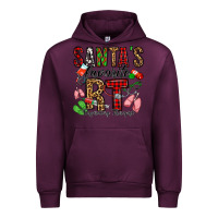 Mauve Wine santa's favorite rt respiratory therapist Urban Hoodie - Jasminsmagicworld