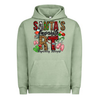 Pigment Oil Green santa's favorite rt respiratory therapist Urban Hoodie - Jasminsmagicworld