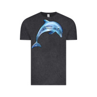 Vintage Black dolphin Vintage Tee - BarkalooDesign