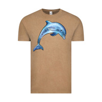 Vintage Coffee dolphin Vintage Tee - BarkalooDesign