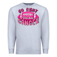 Heather Grey go fight tackle cancer Premium Sweatshirt - MaliasSmallBusiness