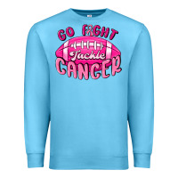 Ocean Blue go fight tackle cancer Premium Sweatshirt - MaliasSmallBusiness