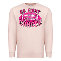 Pale Pink go fight tackle cancer Premium Sweatshirt - MaliasSmallBusiness