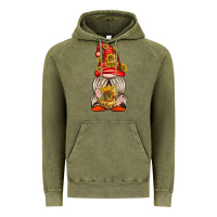 Vintage Olive western gnome with sunflowers Vintage Hoodie - texasbilliewilder