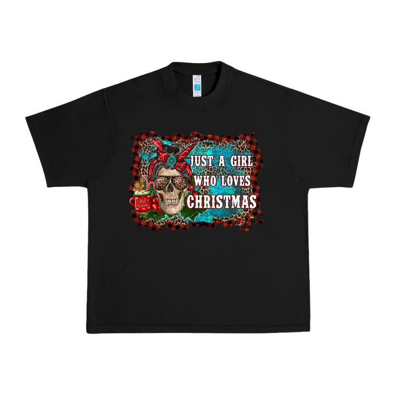 Just A Girl Who Loves Christmas Urban Heavy Tee by RanaPortraitStore | Teevron