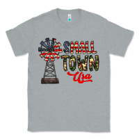 Heather Grey small town usa Classic Tee - CowhideDigitalArt