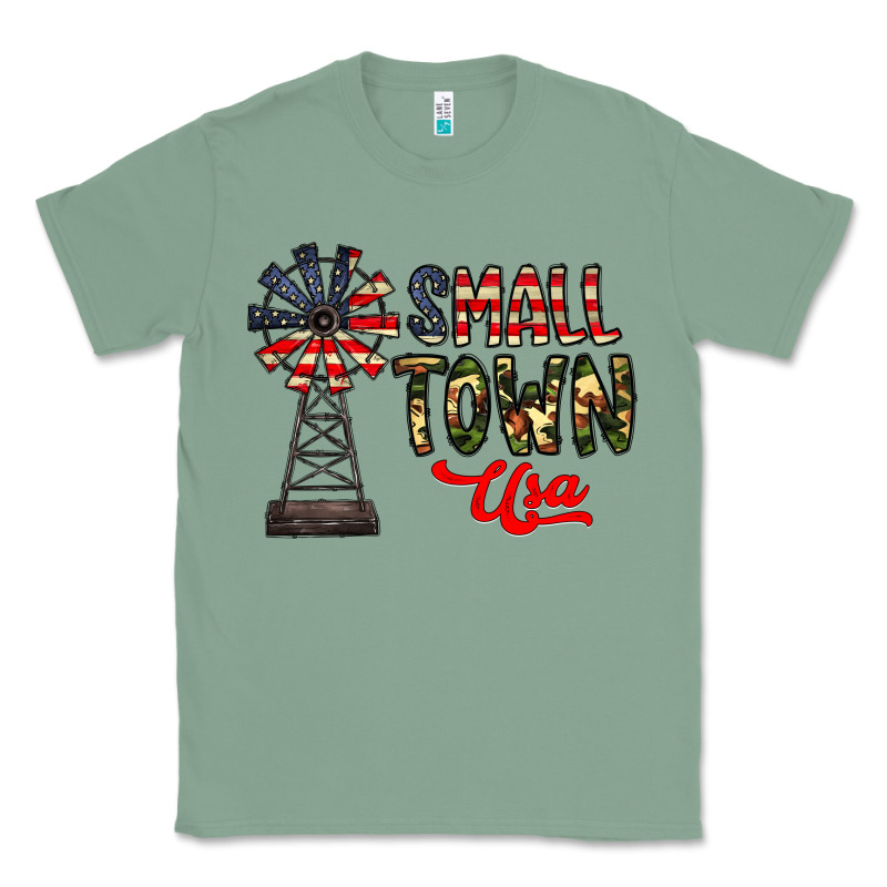 Small Town Usa Classic Tee by CowhideDigitalArt | Teevron