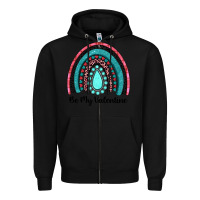 Black be my valentine gemstone rainbow Zipper Hoodie - JahusDesignShop