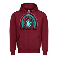 Burgundy be my valentine gemstone rainbow Zipper Hoodie - JahusDesignShop