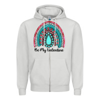 Dove Grey be my valentine gemstone rainbow Zipper Hoodie - JahusDesignShop