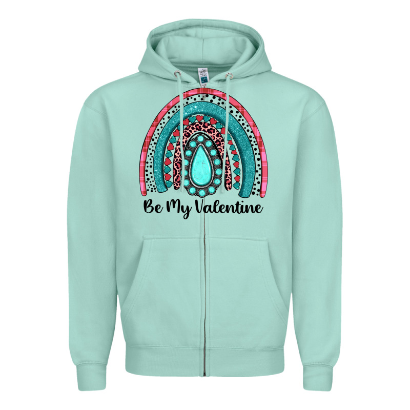 Be My Valentine Gemstone Rainbow Zipper Hoodie by JahusDesignShop | Teevron