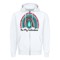 White be my valentine gemstone rainbow Zipper Hoodie - JahusDesignShop