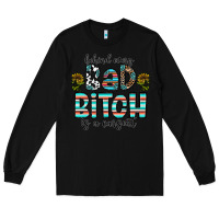 Black Behind Every Bad Bitch is a Carseat Long Sleeve Tee - CowhideDigitalArt
