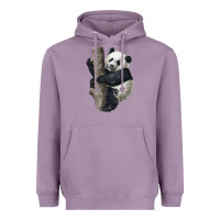 Lavender Giant Panda Heavyweight Hoodie - LillyAllenDesigns