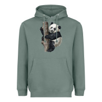 Sage Giant Panda Heavyweight Hoodie - LillyAllenDesigns