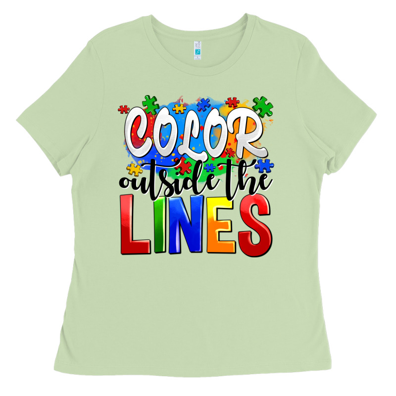 Color Outside The Lines Ladies Tee by AdoDesignShop | Teevron