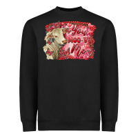 Black Valentine's day you moo ve me charolais cow Heavyweight Sweatshirt - RanaPortraitStore