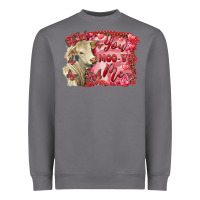 Storm Valentine's day you moo ve me charolais cow Heavyweight Sweatshirt - RanaPortraitStore