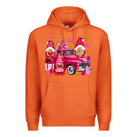 Carrot Pink christmas gnomes truck Premium Hoodie - NancyCooperArtShop