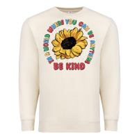 Sandshell in a world where you can be anything be kind Premium Sweatshirt - MaliasSmallBusiness