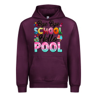 Mauve Wine bye bye school hello pool Urban Hoodie - BarkalooDesign