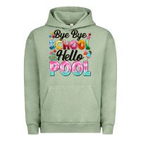 Pigment Oil Green bye bye school hello pool Urban Hoodie - BarkalooDesign