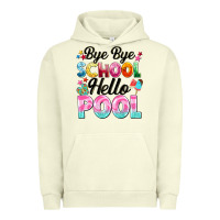 Pigment Pistachio bye bye school hello pool Urban Hoodie - BarkalooDesign