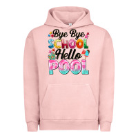 Pigment Salmon bye bye school hello pool Urban Hoodie - BarkalooDesign